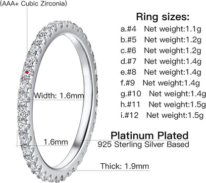 Versatile eternity band ring in polished gold finish
