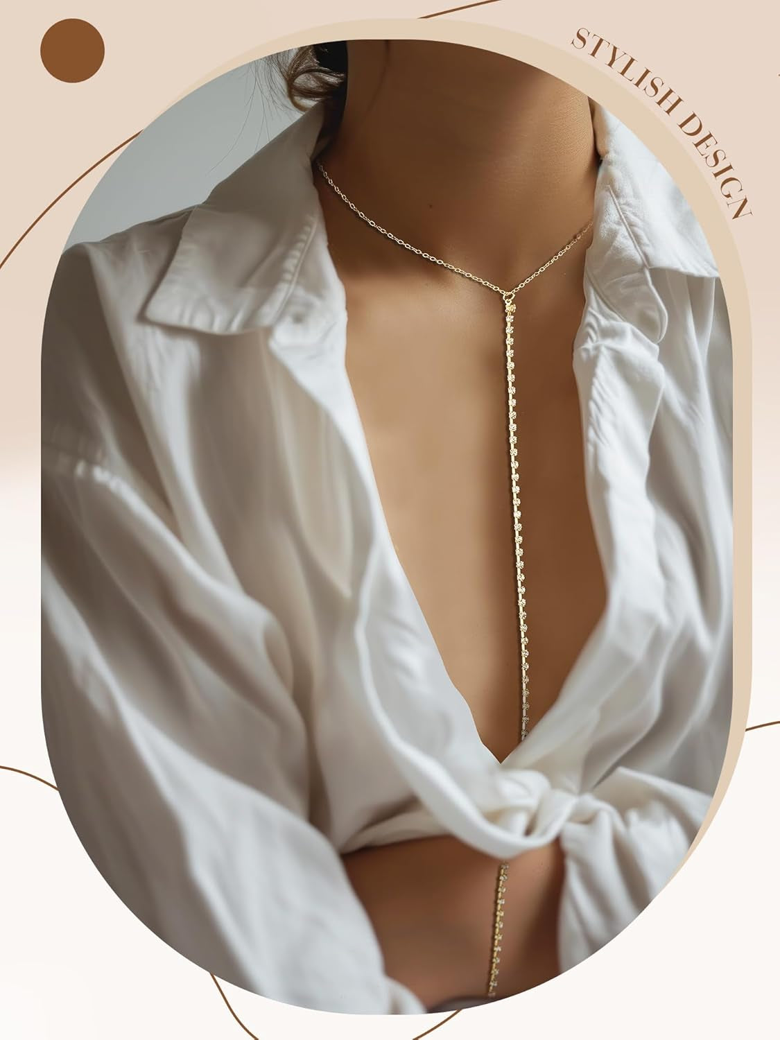 Landical 12 Pcs Gold Body Chains for Women Sexy Layered Belly Waist Bikini Bra Chain Women Summer Body Jewelry Sexy Beach Chains Jewelry Accessories