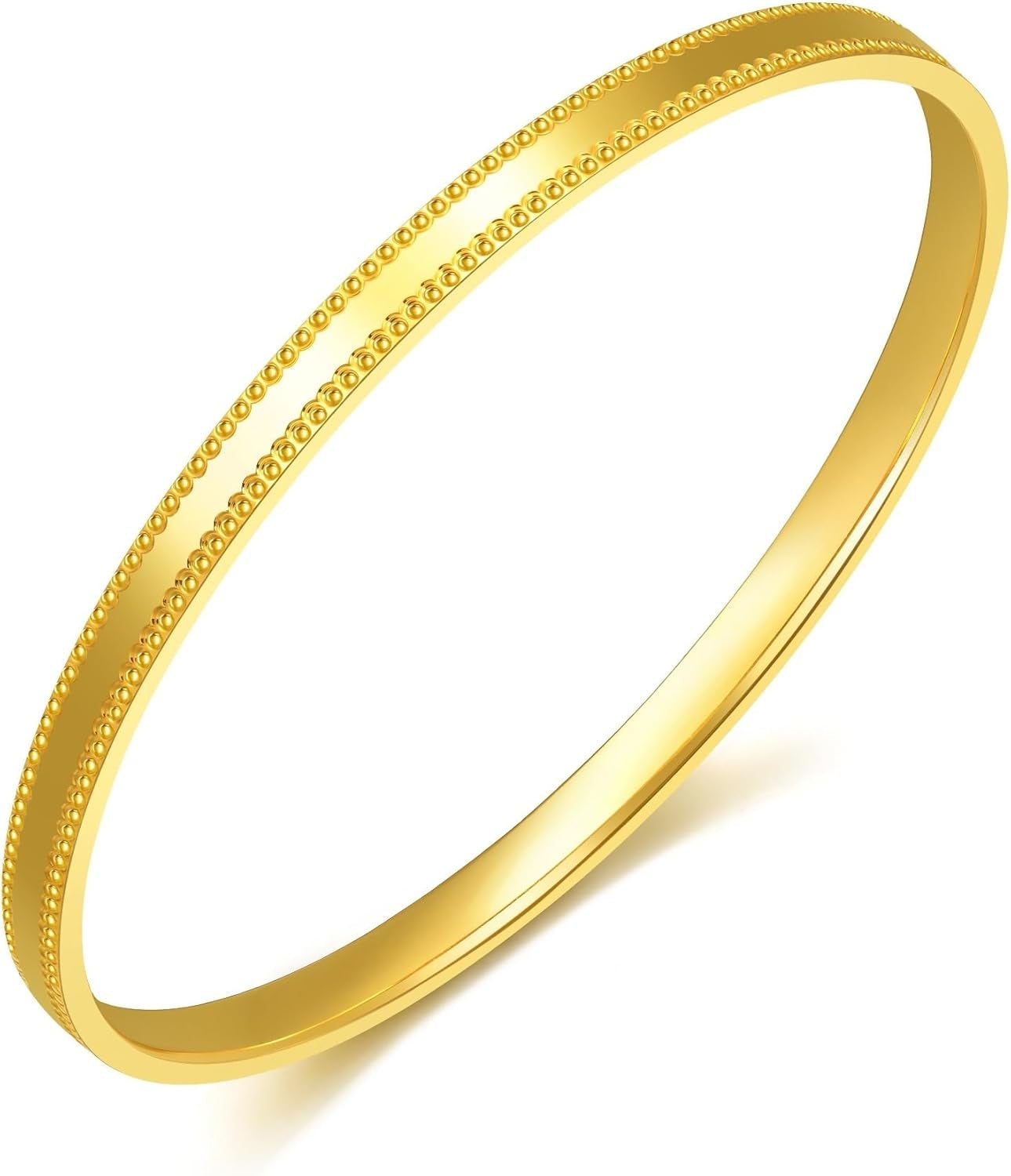 CHOW SANG SANG 999 Gold Essence Blessing Bangle for Women & Men(08 Wrist Size 15-16Cm) 93515K Price-By-Weight 22.45G Gold