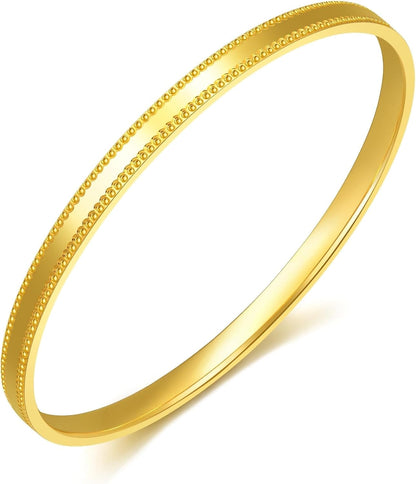 CHOW SANG SANG 999 Gold Essence Blessing Bangle for Women & Men(08 Wrist Size 15-16Cm) 93515K Price-By-Weight 22.45G Gold