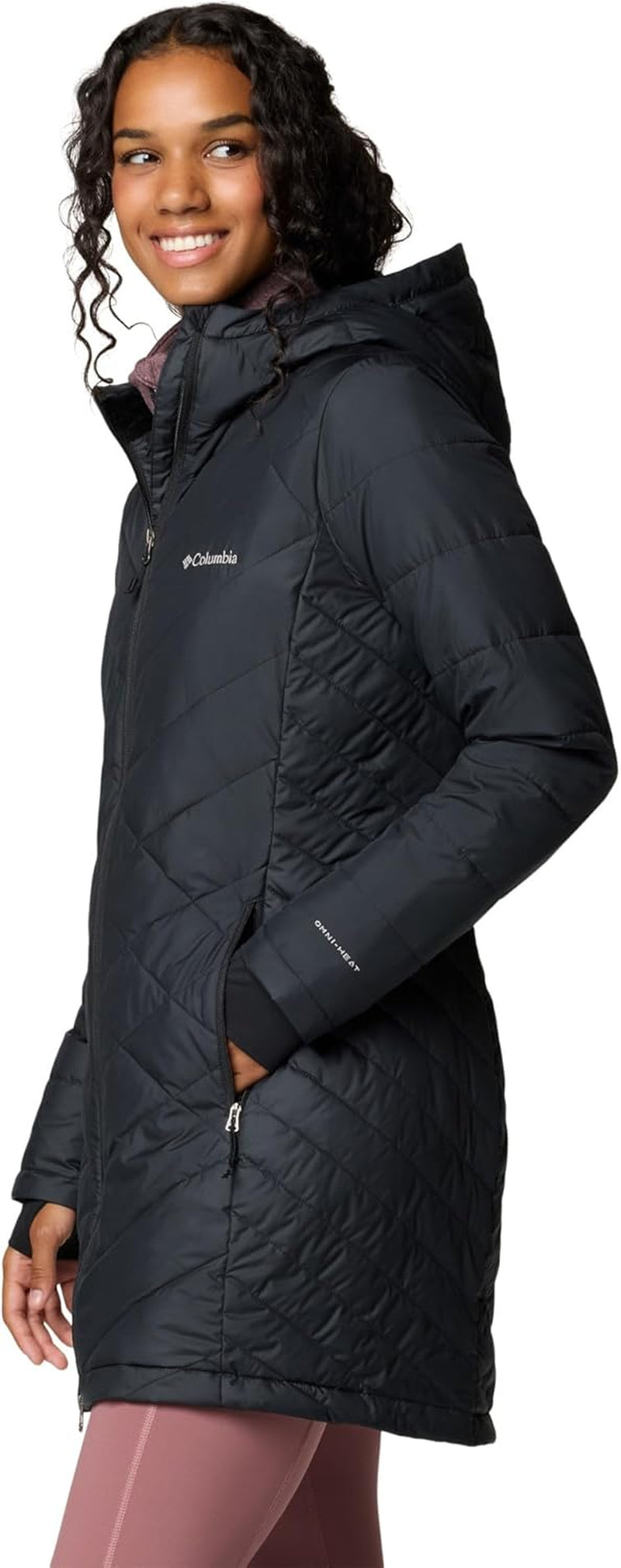 Side profile showing jacket length and silhouette
