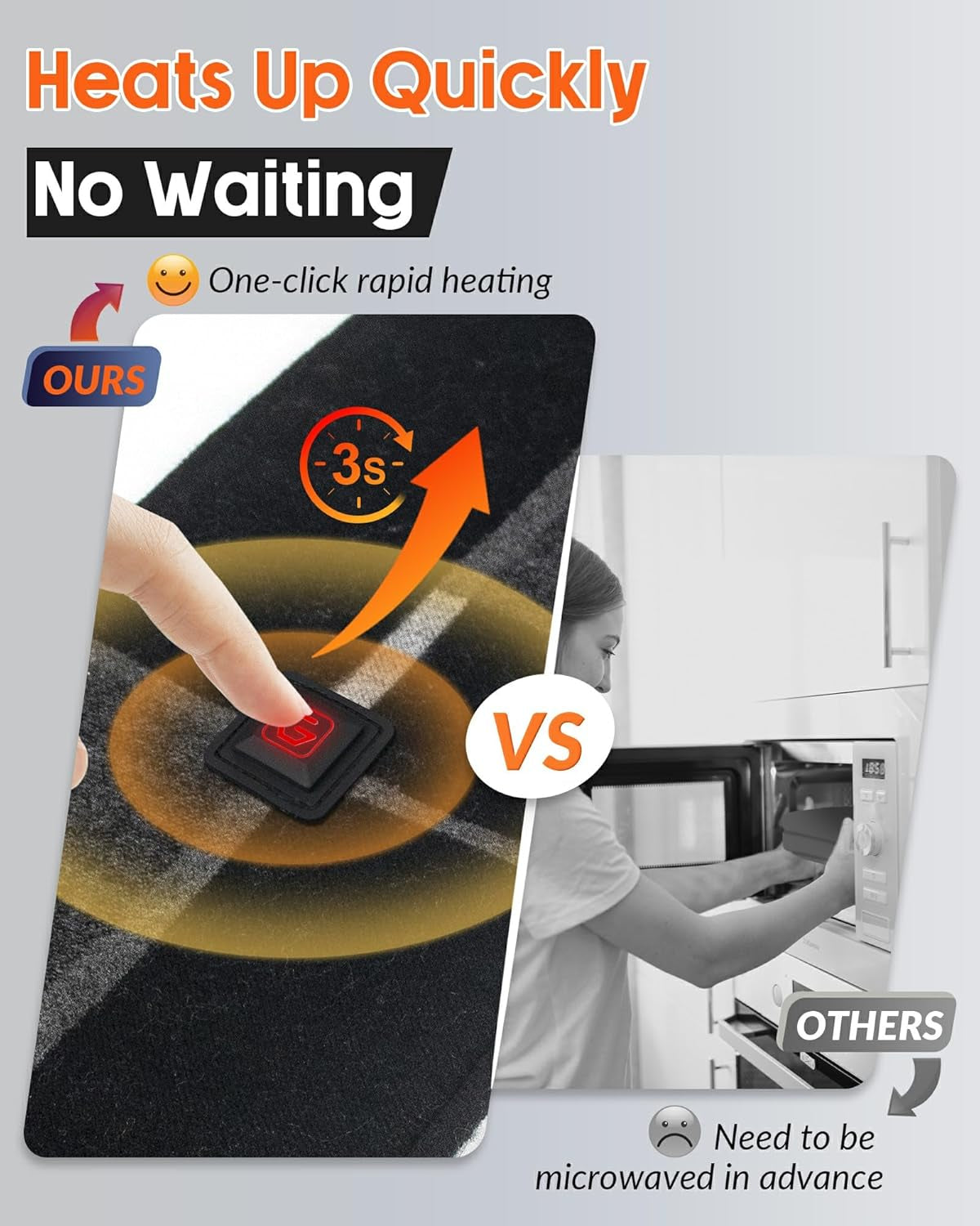 Genovega Graphene Heated Scarf for Women Men Rechargeable Battery Pack Electric Neck Heating Shawl Pad Winter Must Have Gift