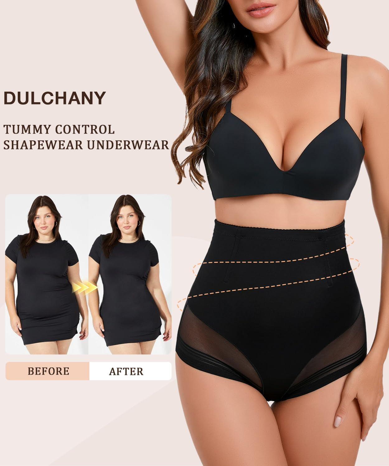 Women's shapewear underwear showing seamless construction