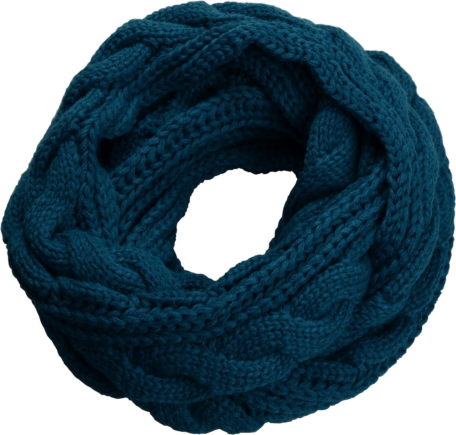 NEOSAN Womens Thick Ribbed Knit Winter Infinity Circle Loop Scarf