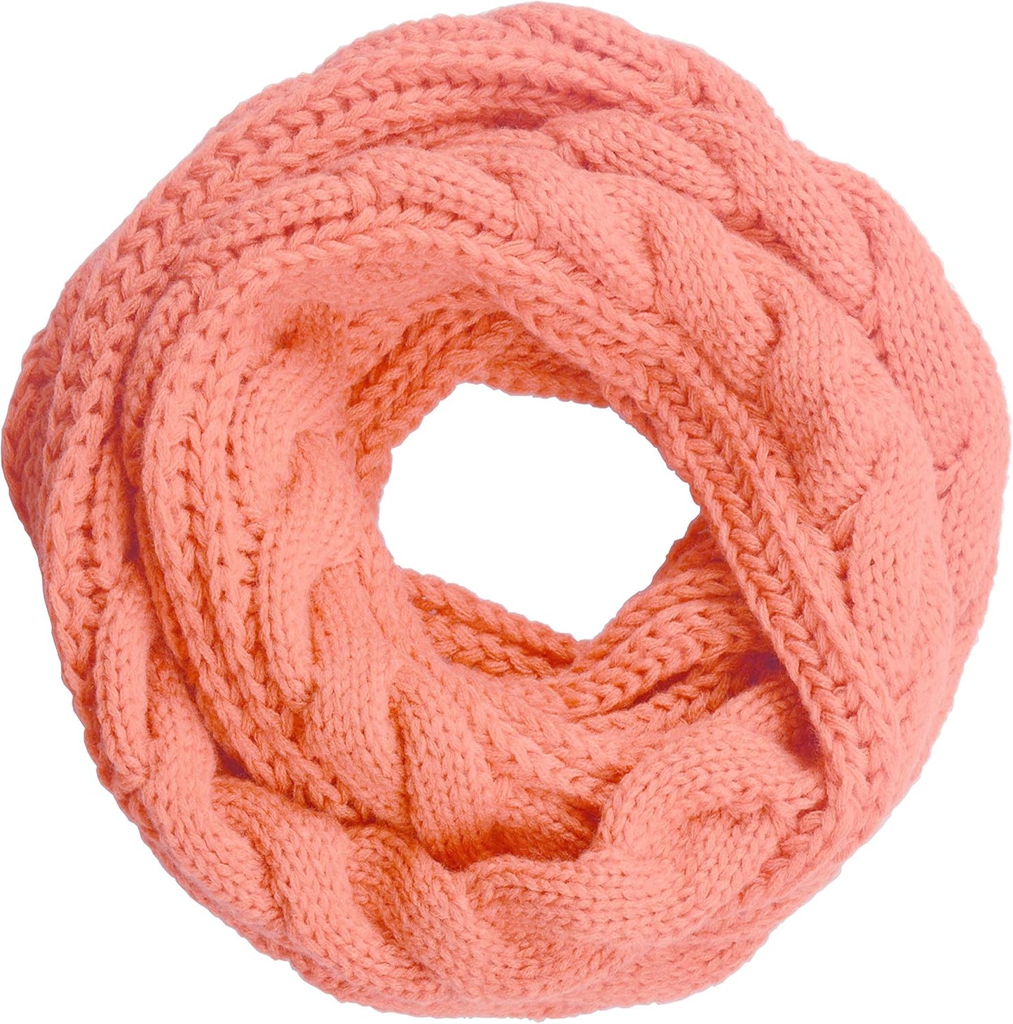 NEOSAN Womens Thick Ribbed Knit Winter Infinity Circle Loop Scarf