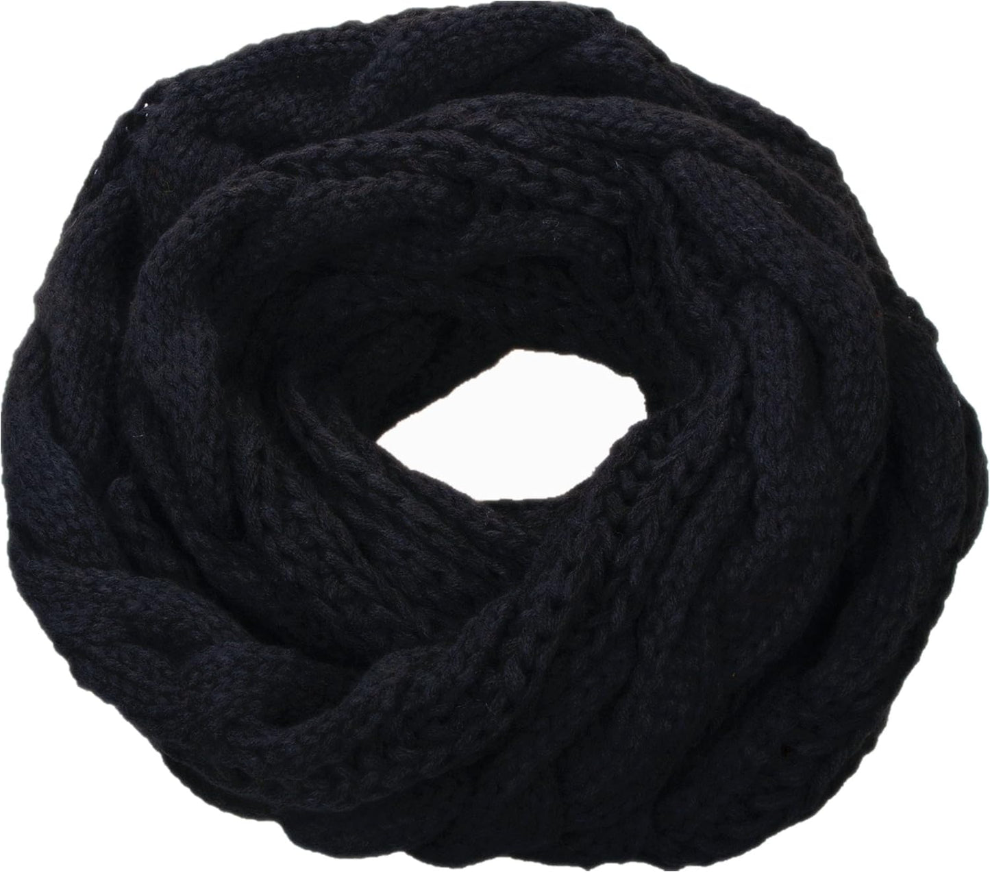 NEOSAN Womens Thick Ribbed Knit Winter Infinity Circle Loop Scarf
