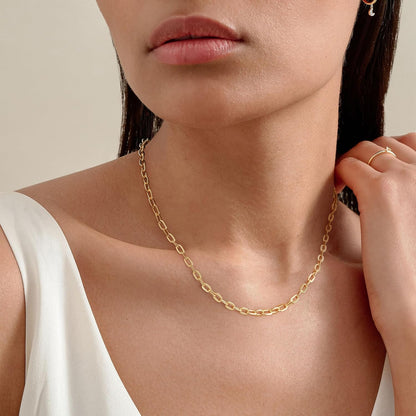 VALLOEY ROVER Gold Clover Necklace, Layered Necklaces for Women 14K Gold Plated Dainty Clover Pendant Necklace Set Link Chain Choker Necklaces Stackable Simple Gold Jewelry for Women