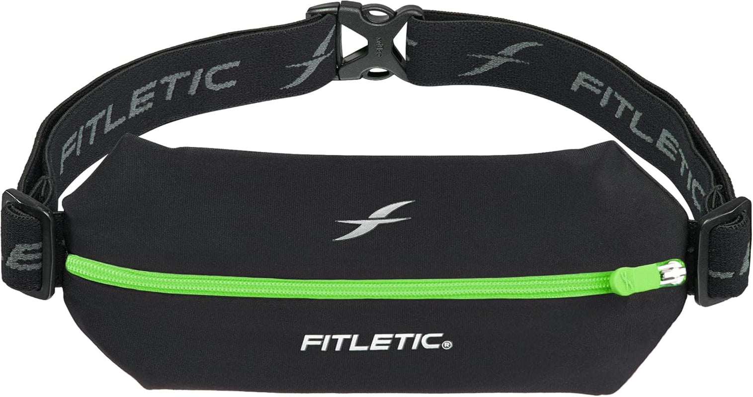 Fitletic Active Lifestyle Fanny Pack & Mini Sports Running Belt for Men & Women – Lightweight, Low Profile- Ultra-Soft Expandable Lycra Pouch - Fits All Phones – Inner Pocket