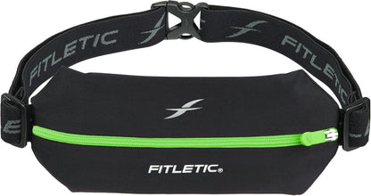 Fitletic Active Lifestyle Fanny Pack & Mini Sports Running Belt for Men & Women – Lightweight, Low Profile- Ultra-Soft Expandable Lycra Pouch - Fits All Phones – Inner Pocket