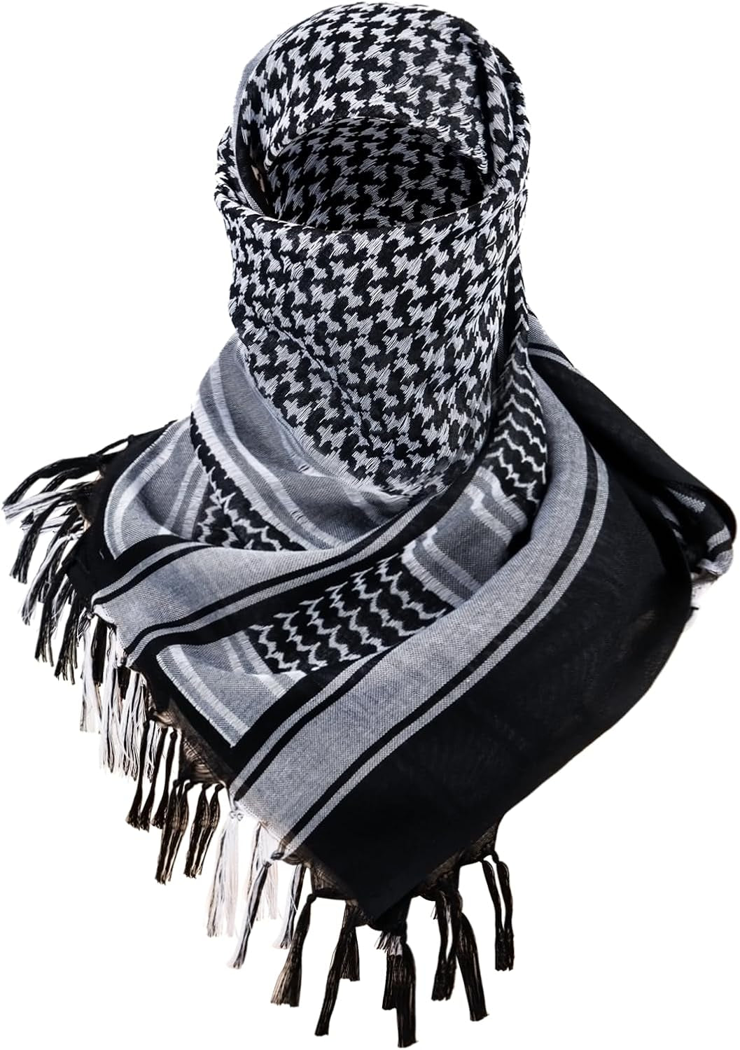 FREE SOLDIER Scarf Military Shemagh Tactical Desert Keffiyeh Head Neck Scarf Arab Wrap with Tassel for Men Women