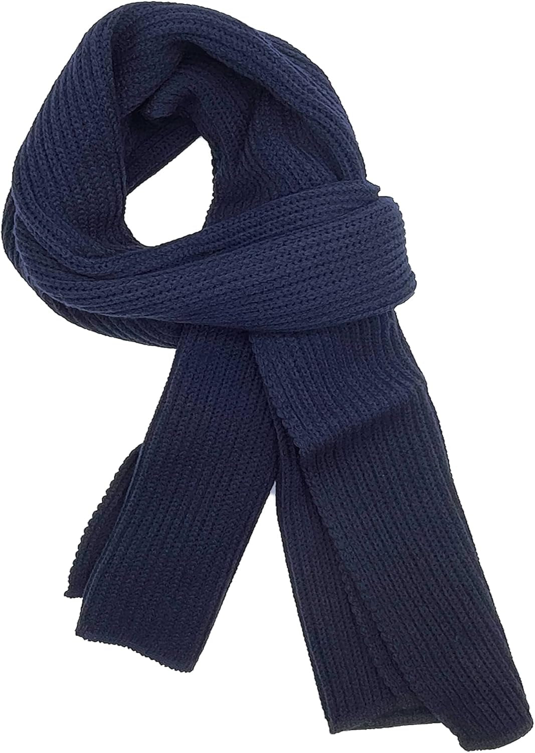 EONPOW Warm Autumn and Winter Scarf, Unisex Pure Color Winter Neck Warm Knitting Yarn Scarf