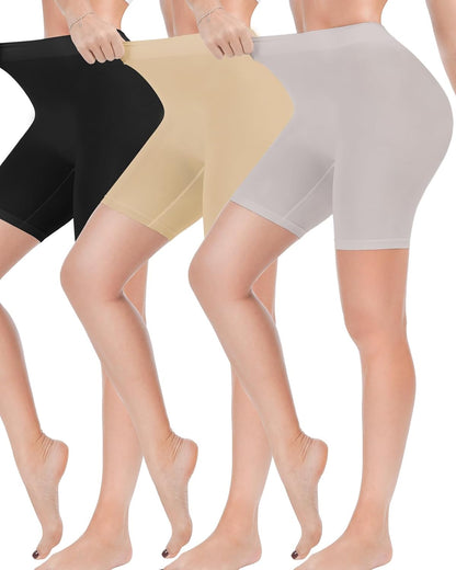 Comfortable slip shorts worn under dress styling