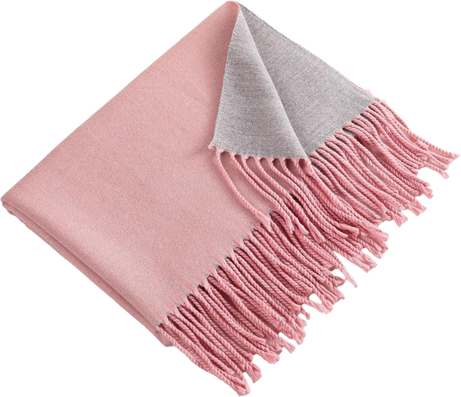 Winter Scarf for Women-Reversible Scarf with Cashmere-Like Softness 70X200Cm - Warm Shawl Wrap -Pashmina Shawls Wrap
