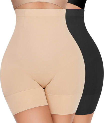 Tummy control panel detail in YADIFEN shapewear shorts