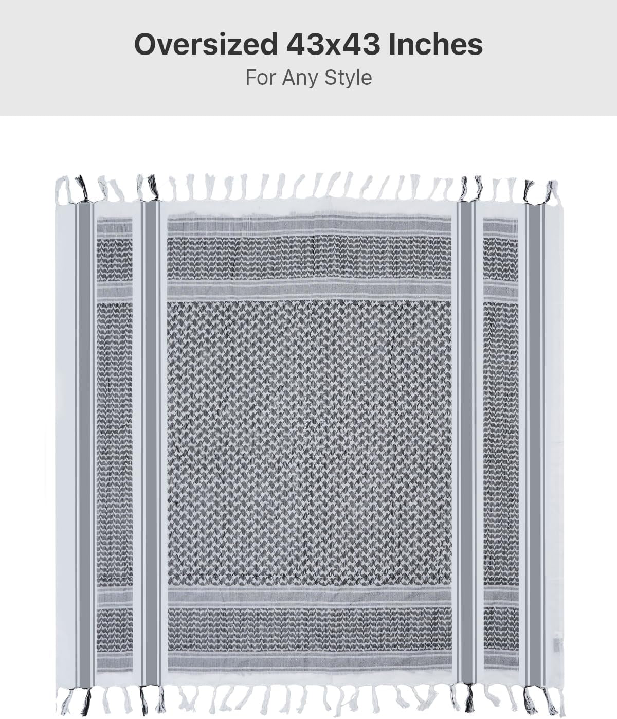 FREE SOLDIER Scarf Military Shemagh Tactical Desert Keffiyeh Head Neck Scarf Arab Wrap with Tassel for Men Women