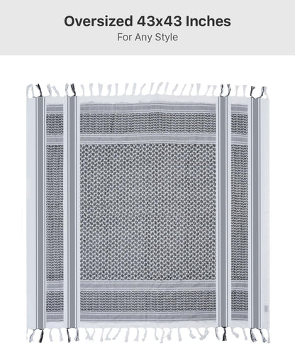 FREE SOLDIER Scarf Military Shemagh Tactical Desert Keffiyeh Head Neck Scarf Arab Wrap with Tassel for Men Women