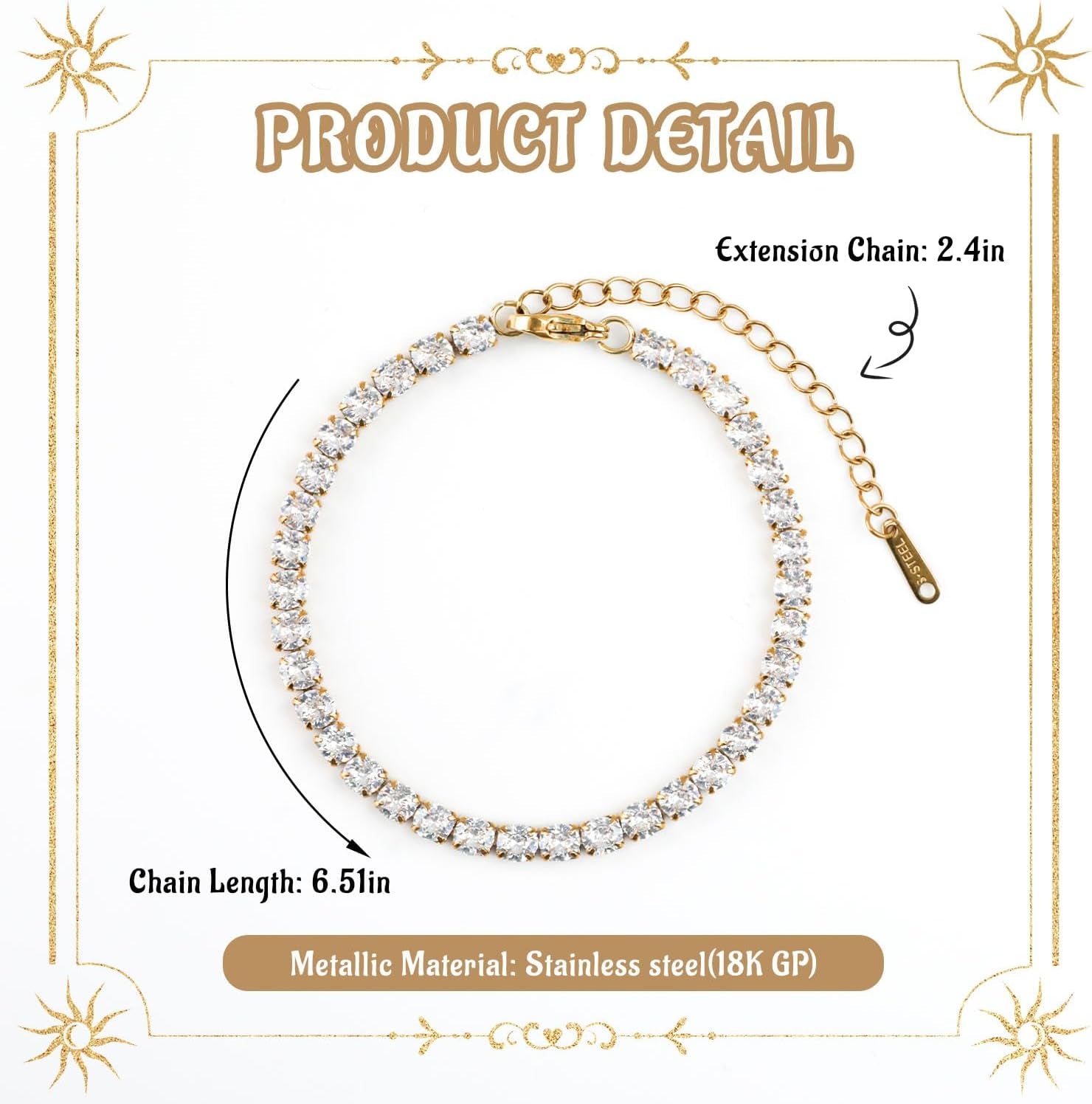 Bracelet Bangle Set, 4Pcs Stackable Four Leaf Gold Bracelet Set for Wife Mom Girlfriend