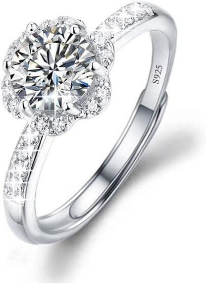 Adjustable moissanite ring sizing guide and fit