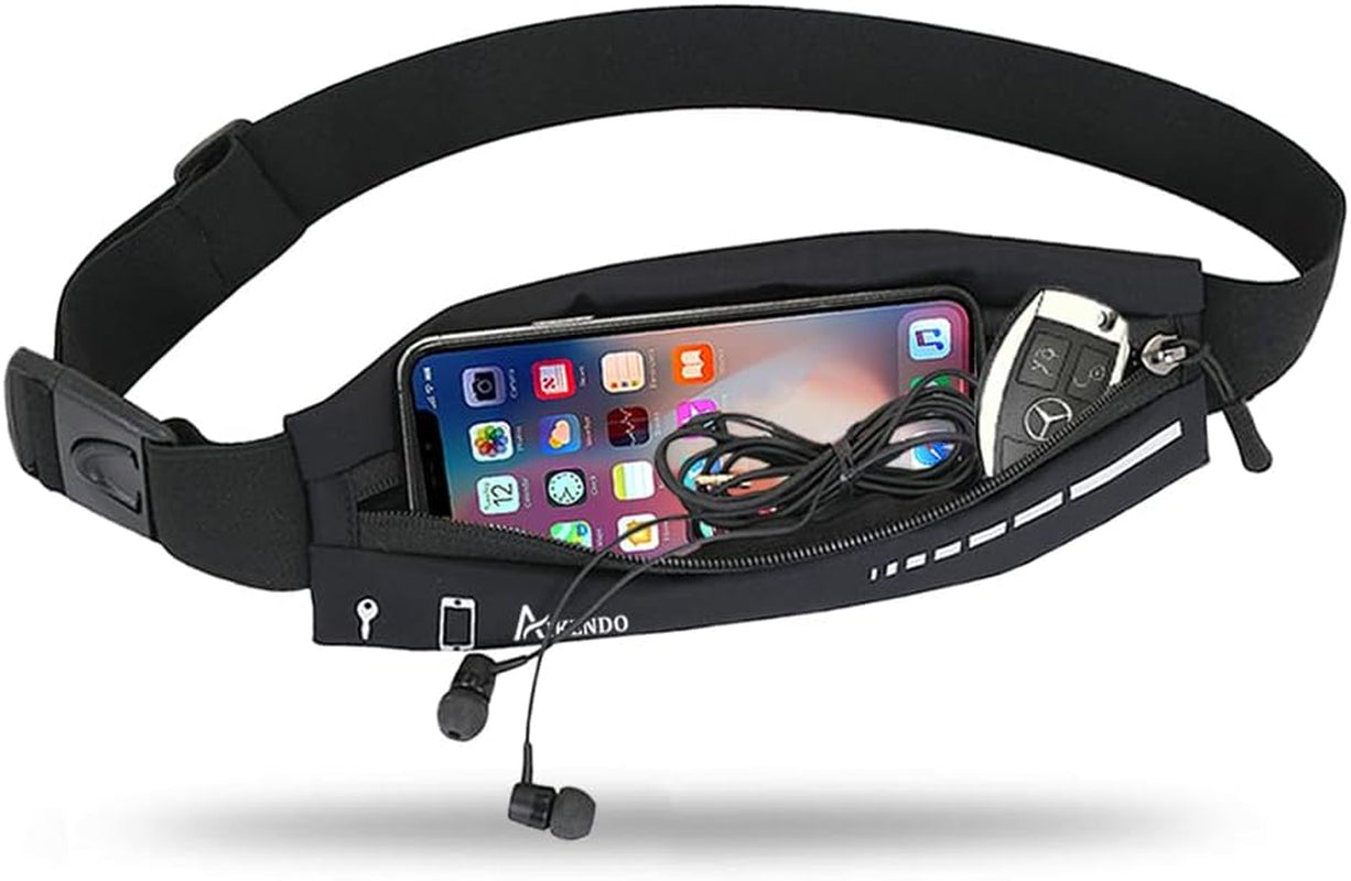 Slim running belt with phone holder for women