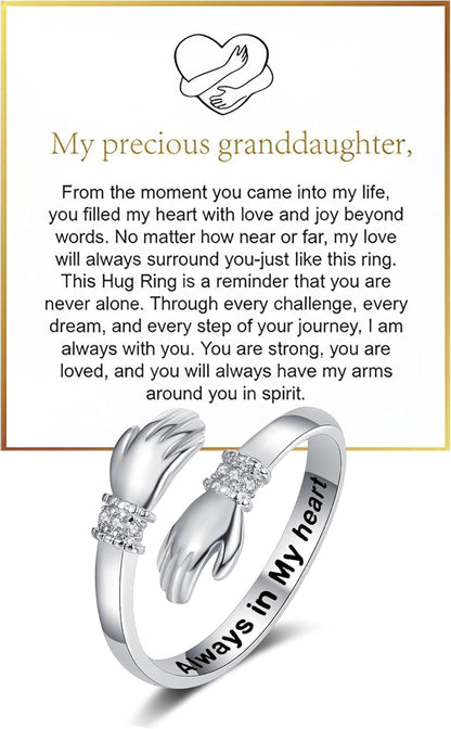 Hope ring from grandma with meaningful engraving detail