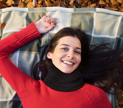 Loritta Neck Warmer Winter Warm Infinity Scarf Double-Layer Thick Fleece Windproof Scarves for Women Men