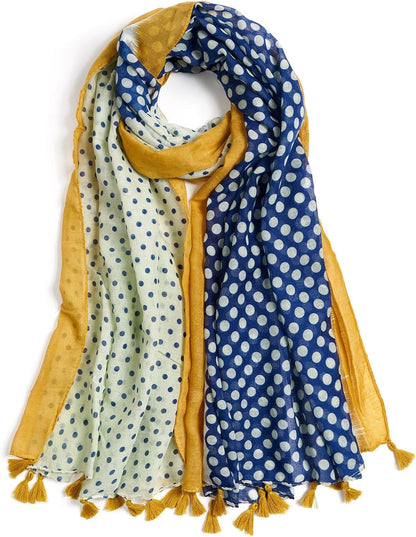 Scarf for Women Lightweight Soft Floral Leopard Printed Scarves Fall Winter Fashion Shawl Wrap with Fringe