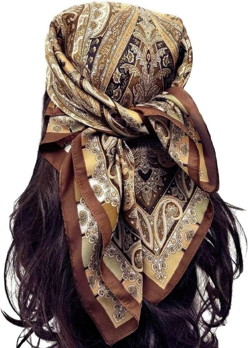 Satin Head Scarf Silk like Hair Scarf Stain Bandana for Women Hair Scarves Accessories Lightweight Fashion Wrap Neck Silk