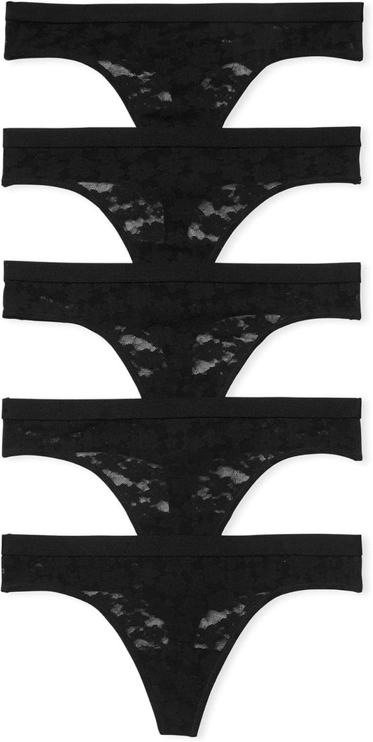 Victoria's Secret PINK lace thong panties in assorted colors