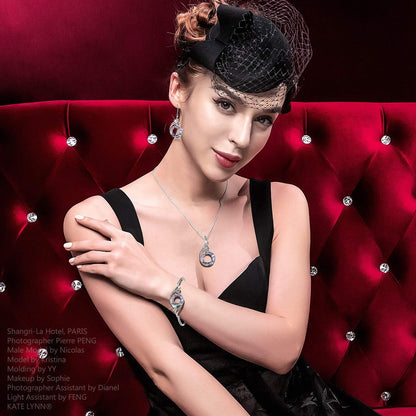 Kate Lynn "Rise from the Ashes" Phoenix Bracelet Made with Crystals from Austria, Adjustable Bangle Bracelet for Women 7"+2", Packaged with Jewelry Box, Birthday Gift for Women, Symbol of Luck and Renewal