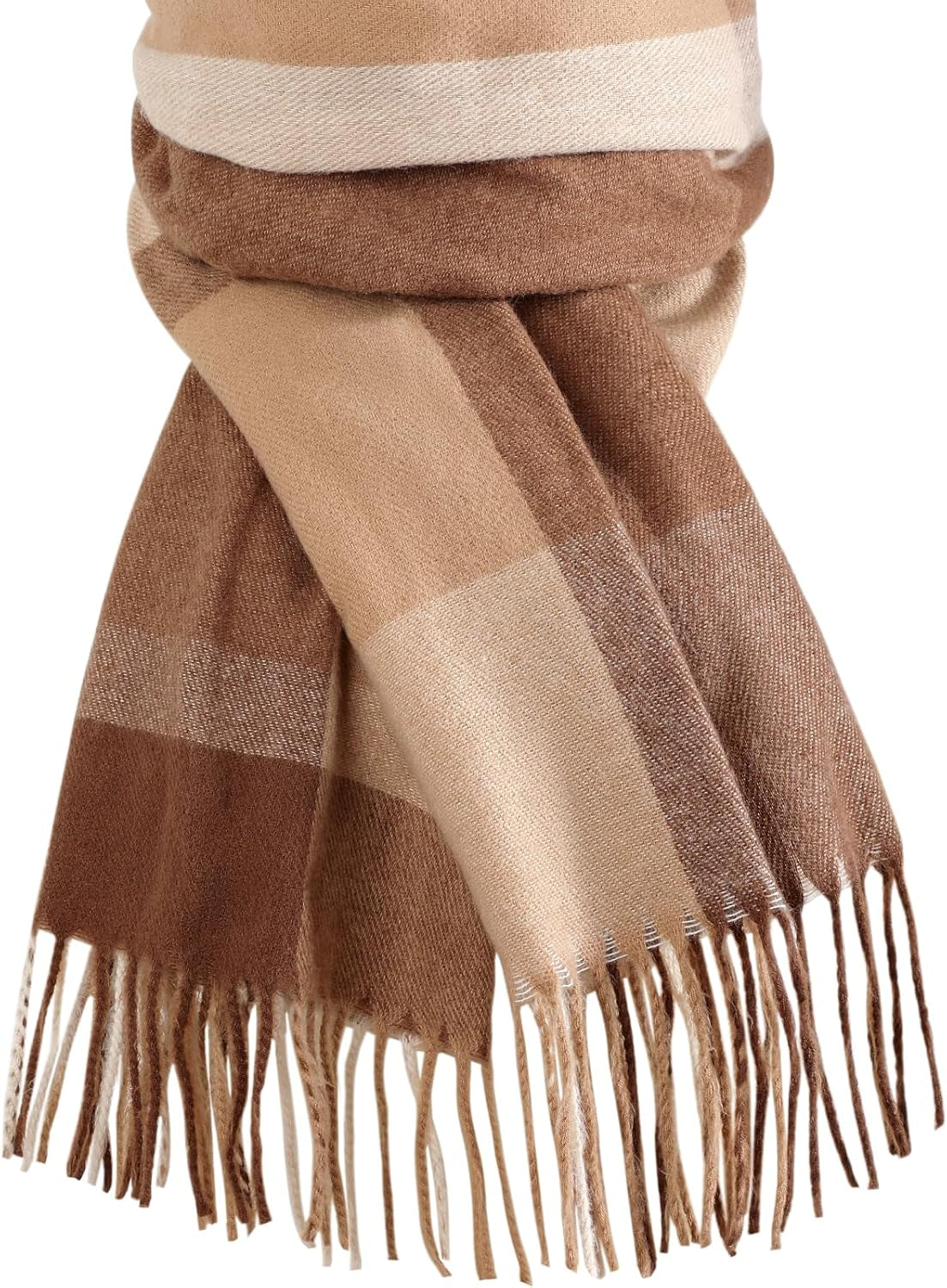Trifabricy Winter Scarfs for Women, Long Blanket Scarf, Cashmere Feel Plaid Scarf, Winter Pashmina Shawls and Wraps