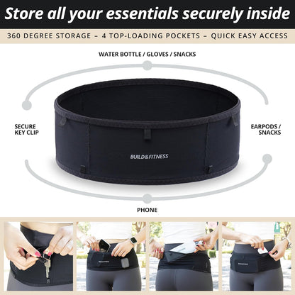 Top-access pocket detail holding smartphone
