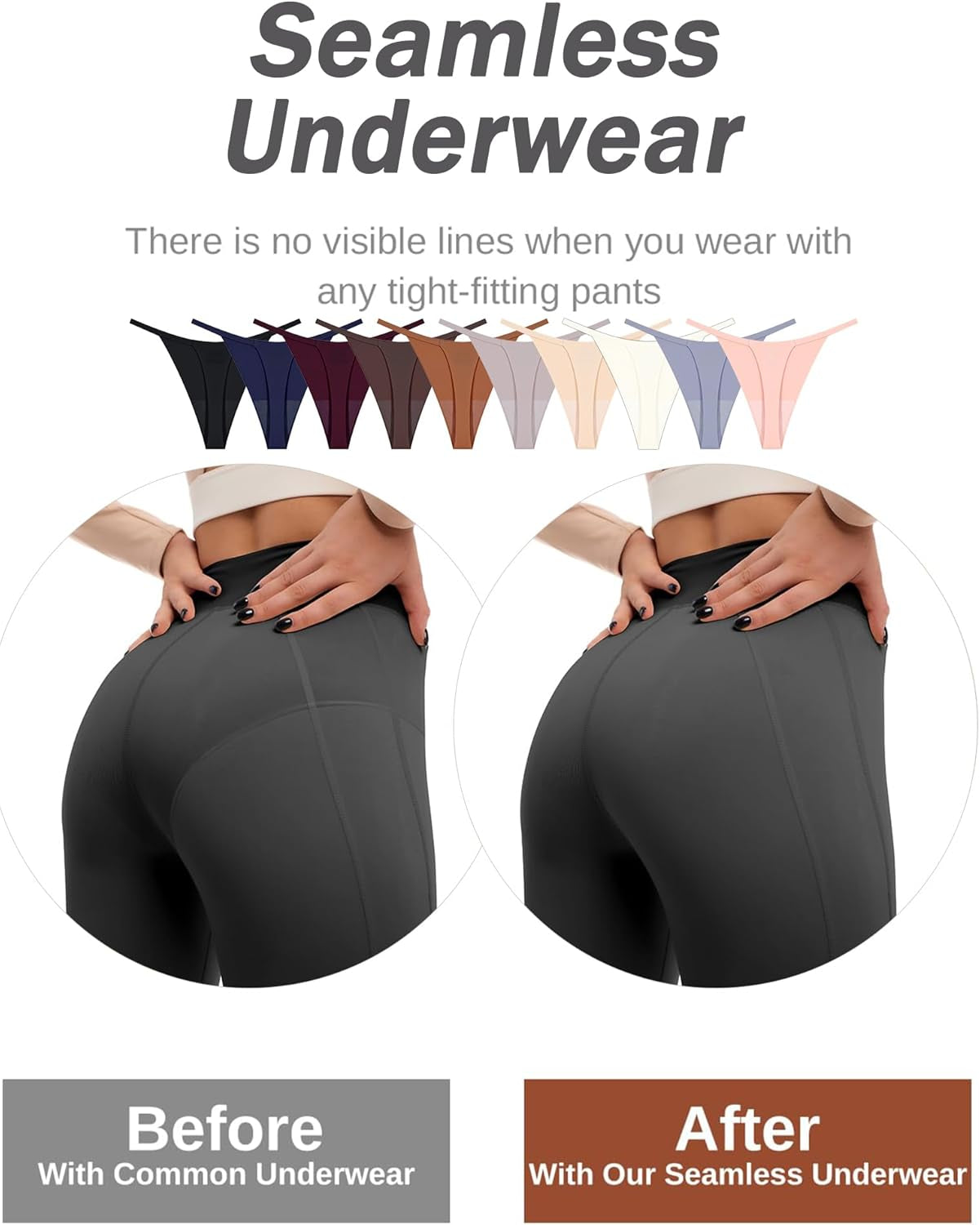 UNDER the SEA stretchy seamless thong panties bundle