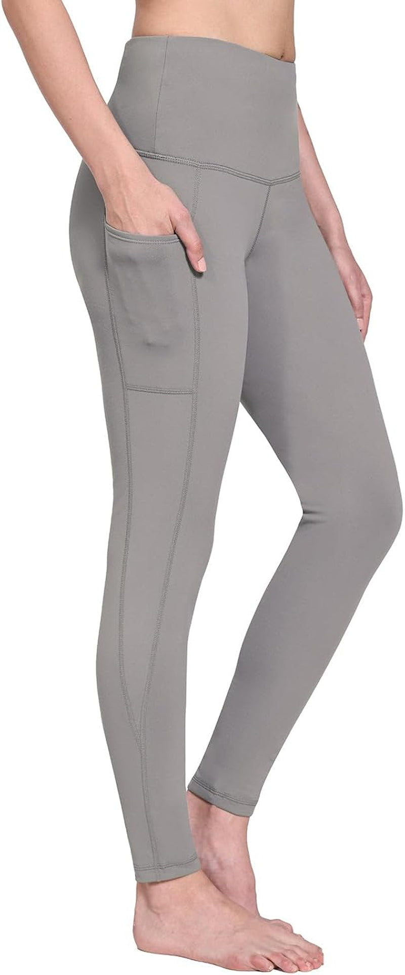 Wide waistband of thermal women's leggings for comfort