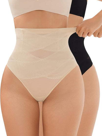 Shapewear control panties packaging and product collection