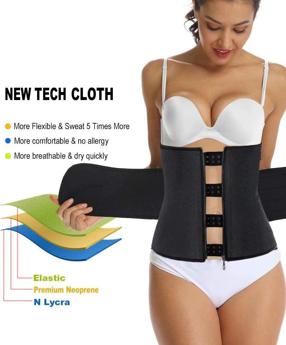 Neoprene compression fabric detail of waist shaper