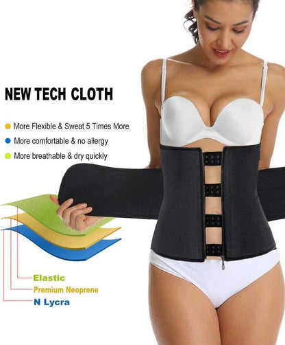 Neoprene compression fabric detail of waist shaper