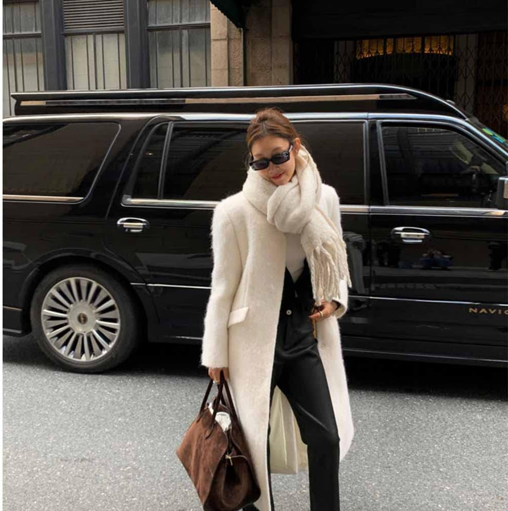 Large Chunky Scarf Oversized Fluffy Scarves Blanket Big Wool Thick Winter Warm