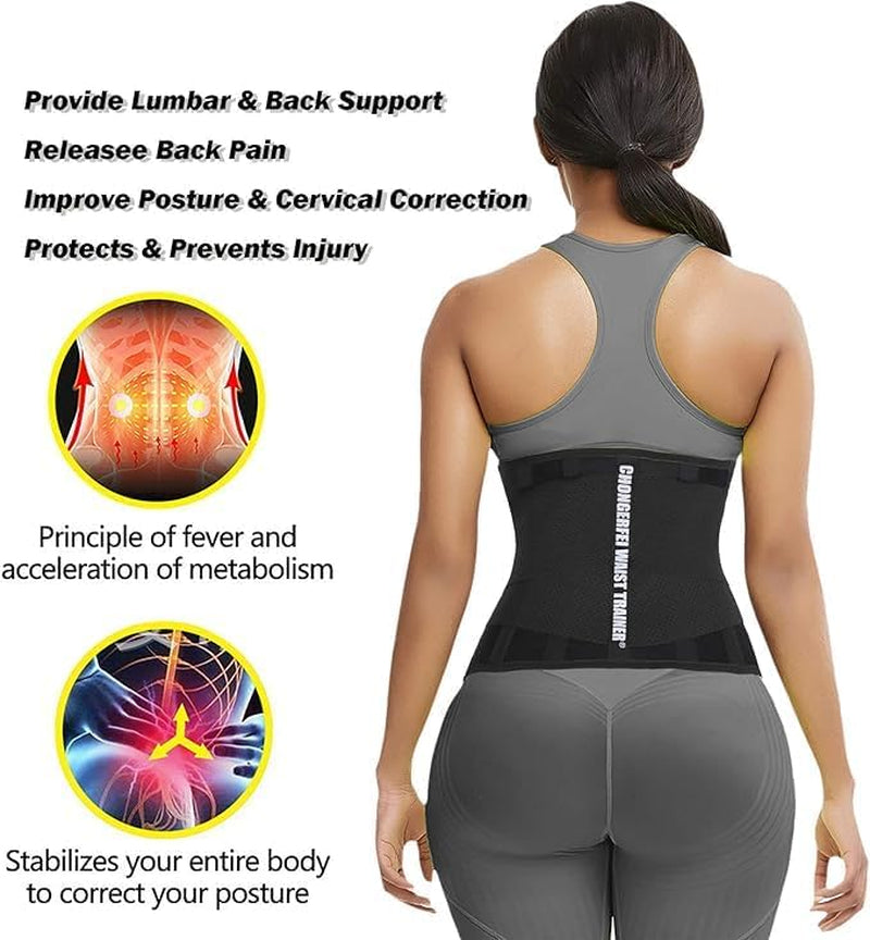 Close-up of waist trainer belt fabric showing neoprene material