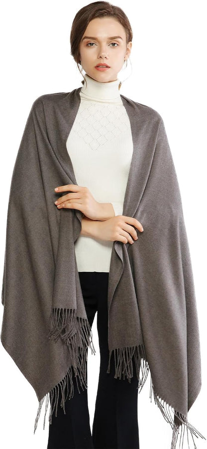 RIIQIICHY Women'S Scarf Pashmina Shawls and Wraps for Evening Dress Bridesmaid Wedding Bridal Winter Warm Long Large Scarves