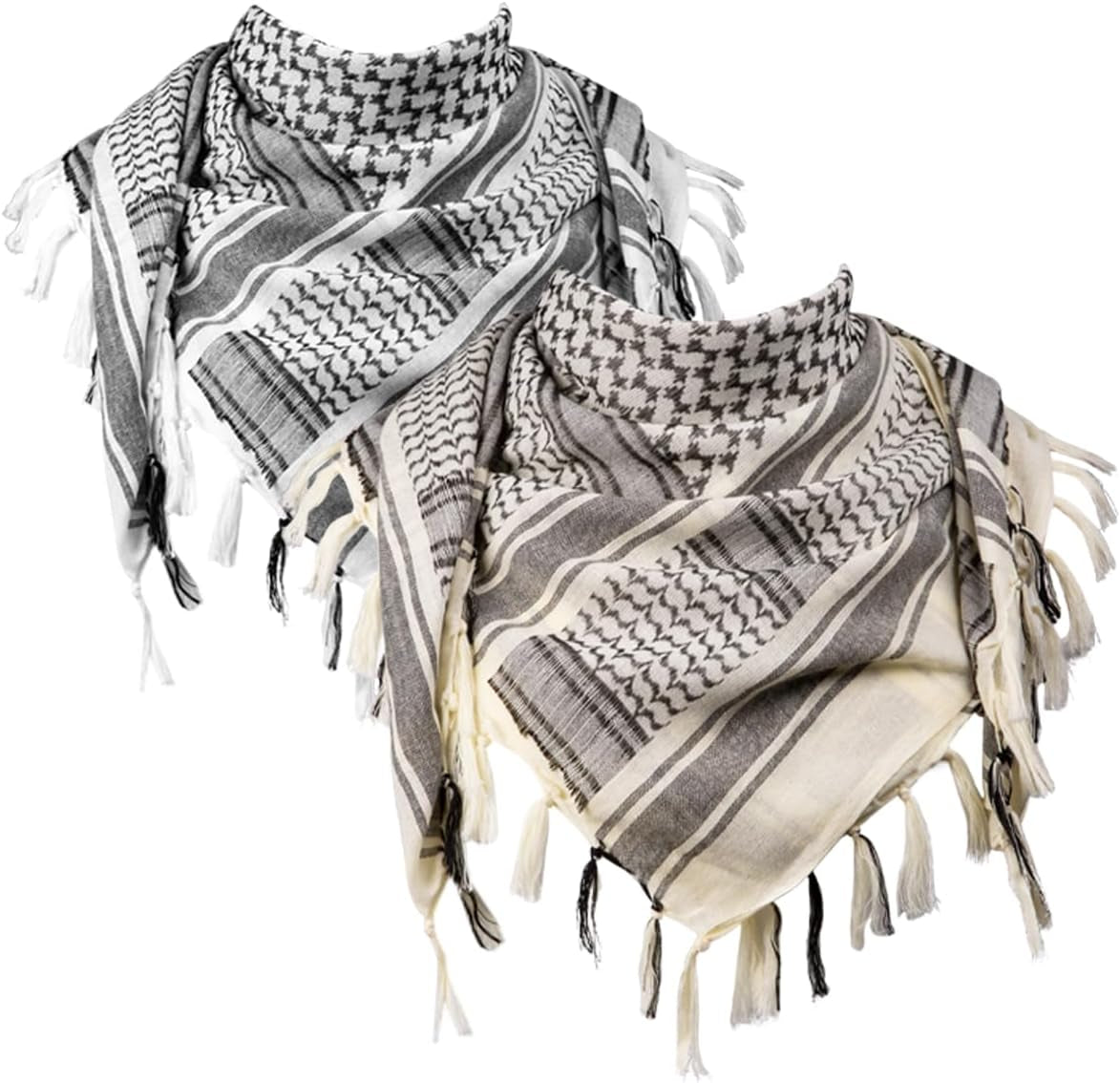 FREE SOLDIER Scarf Military Shemagh Tactical Desert Keffiyeh Head Neck Scarf Arab Wrap with Tassel for Men Women