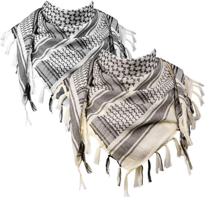 FREE SOLDIER Scarf Military Shemagh Tactical Desert Keffiyeh Head Neck Scarf Arab Wrap with Tassel for Men Women