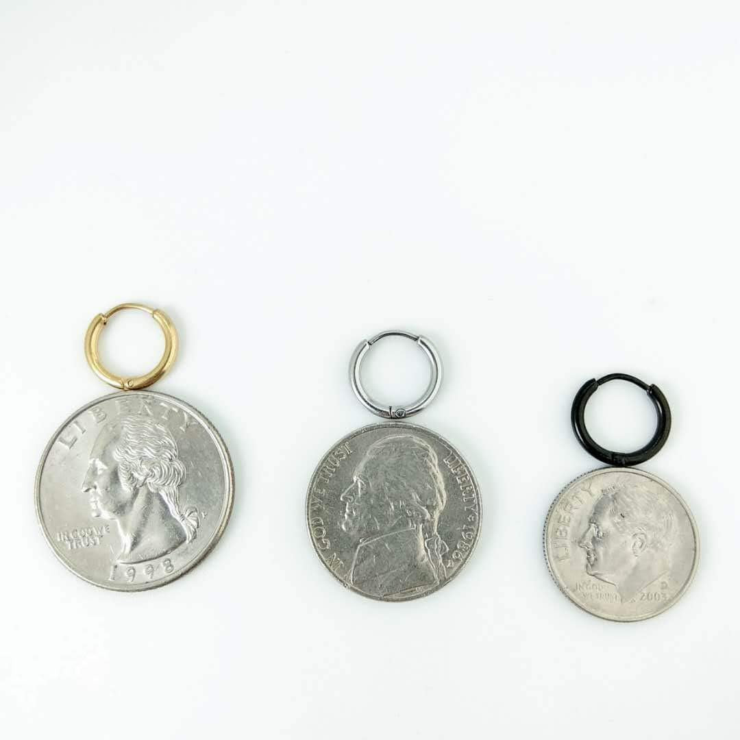 Unisex 18K Real Gold Plating Surgical Steel Sleeper Tiny Hoop Earrings,Nose Ring Septum Ring Helix Ring Daith Ring Lip Ring Nipple Ring Snug Ring Rook Ring Body Piercing Jewelry