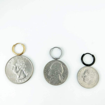 Unisex 18K Real Gold Plating Surgical Steel Sleeper Tiny Hoop Earrings,Nose Ring Septum Ring Helix Ring Daith Ring Lip Ring Nipple Ring Snug Ring Rook Ring Body Piercing Jewelry