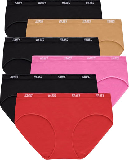 Hanes Moves panties showing smooth seamless waistband construction