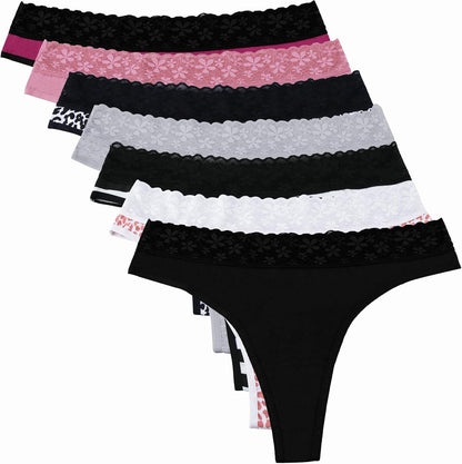 ADOVAKKER cotton thongs front view multipack display