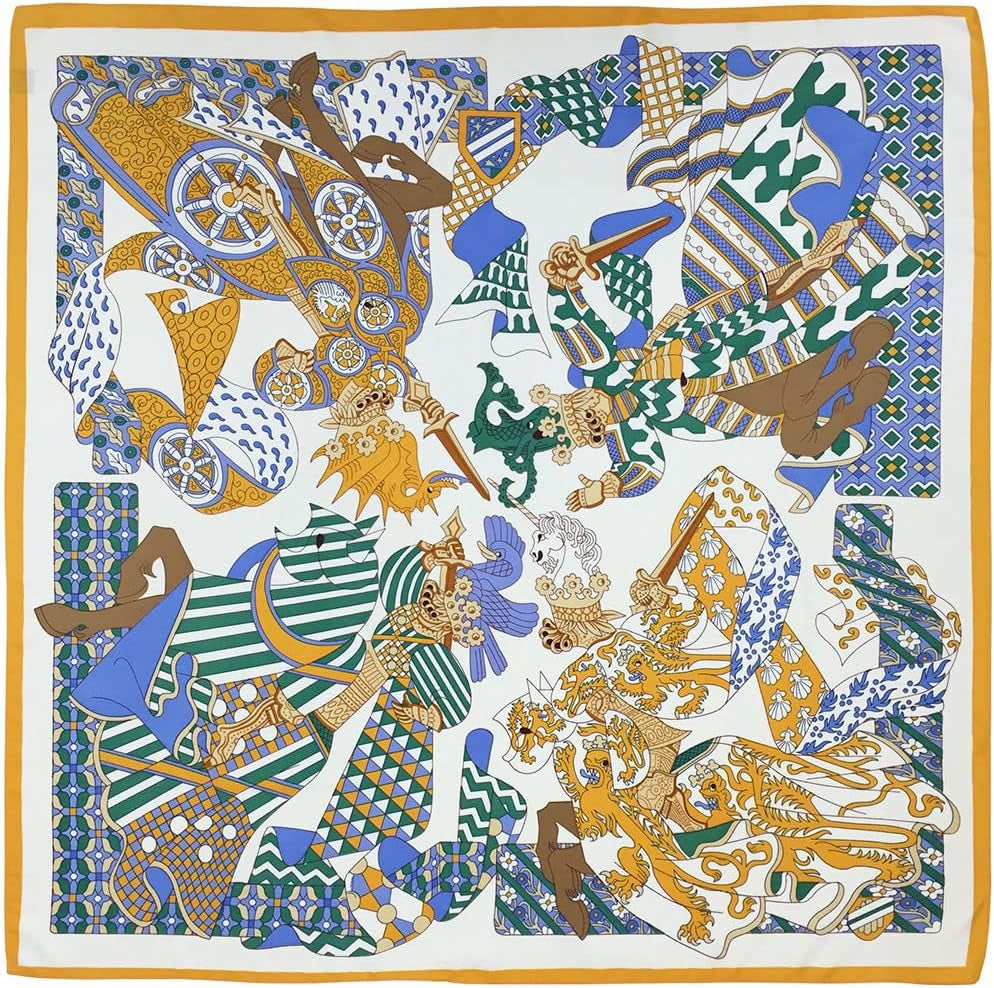 Julunar Silk like Head Scarf for Women - Satin Large Hair Scarves - 35" Square Silk Hair Wrap for Sleeping with Gift Packed