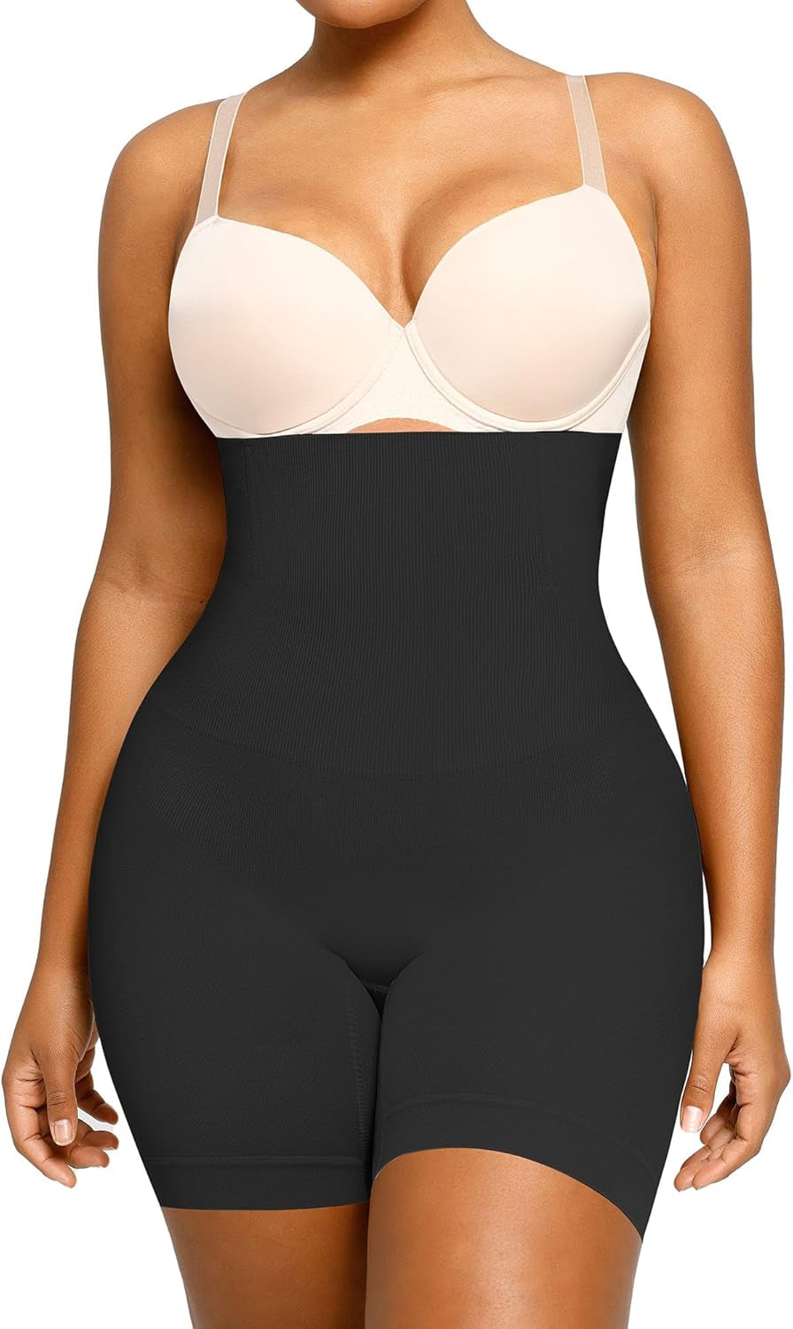 Thong shapewear layered under dress showing seamless and comfortable fit