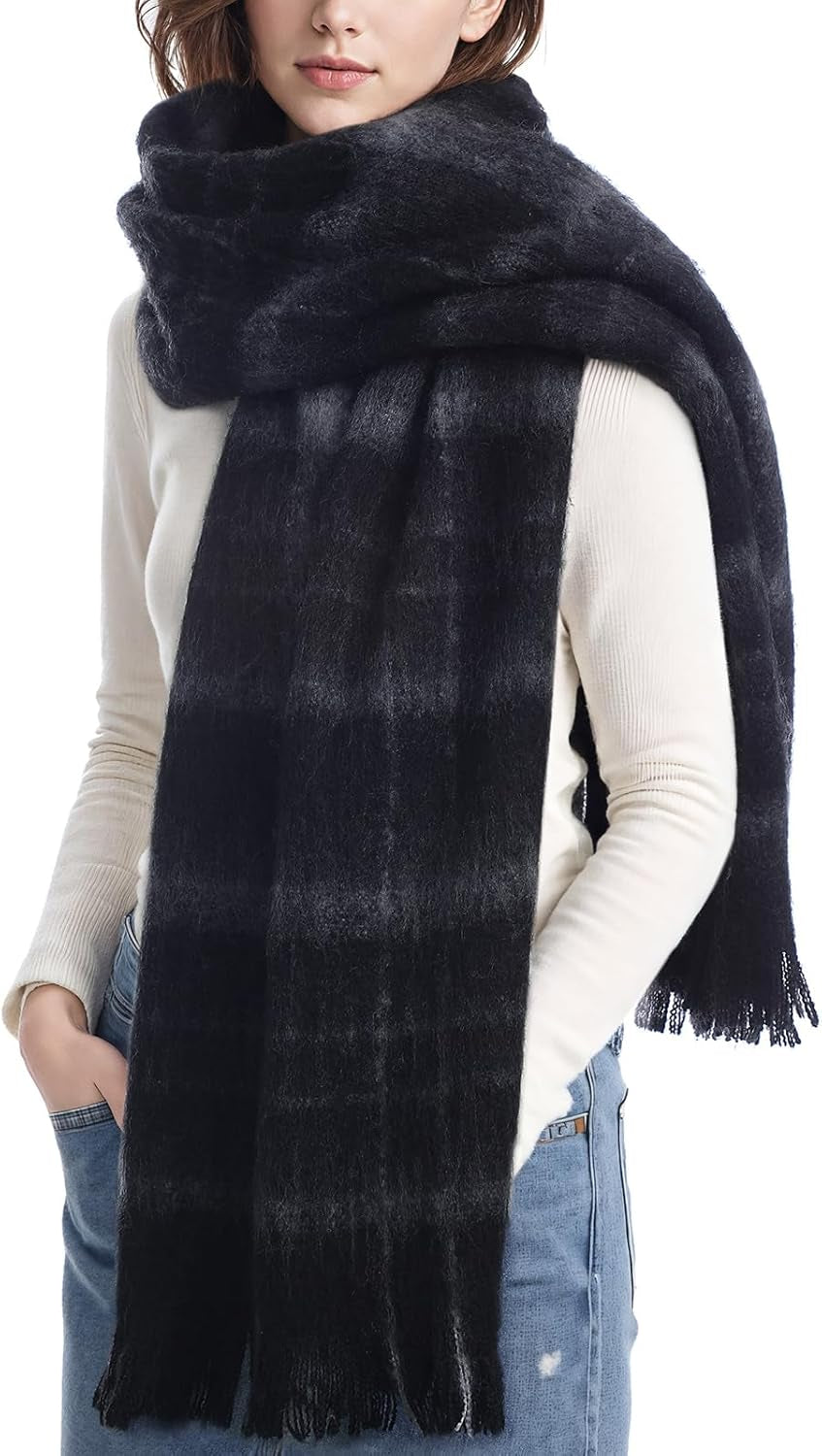 Winter Scarf for Women - Chunky Winter Scarf with Tassel, Womens Scarves for Cold Weather