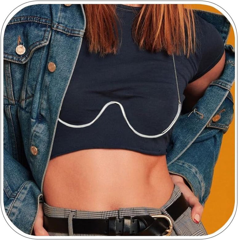 Sexy Rhinestone Bra Chain Chest Bracket Bikini Nightclub Crystal Rave Body Chain for Women Body Jewelry