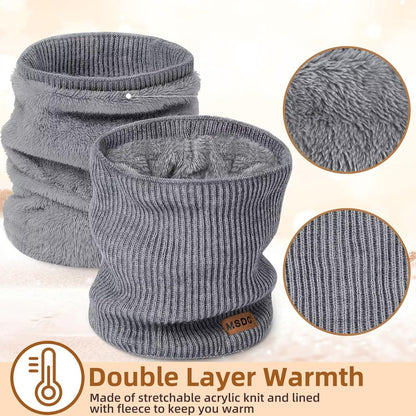 Winter Neck Gaiters for Men 3 Pack,Neck Warmer Men Women with Thermal Thick Warm Fleece Lined Cold Weather